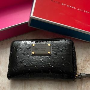 Marc by Marc Jacob wallet/wristlet  Black Ostrich EUC